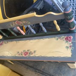 Nice Hand Painted Bench 
