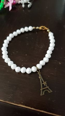 White paris bracelet