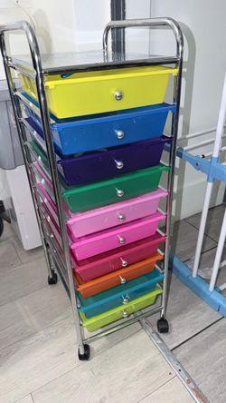 10 Drawer Rolling Storage Cart