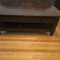 Coffee Table ( Cracked On One Side)