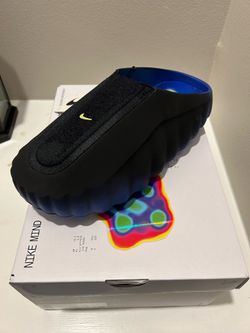 Nike mind 001 fly knit slide hyper royal black