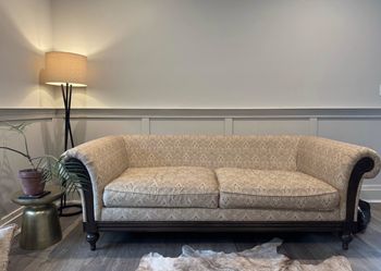 Ethan Allen Solid Wood Sofa – High-End Quality, Excellent Condition (87”)