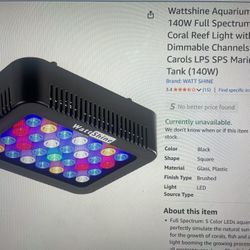 2 Watt Shine 140 Watt Full Spectrum Coral Reef Lights