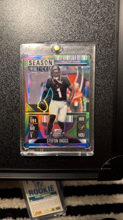 Stefon Diggs 2024 Contenders Cosmic Neon FIRST ON PRINT 1/4