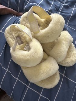 Yellow Ugg Slides