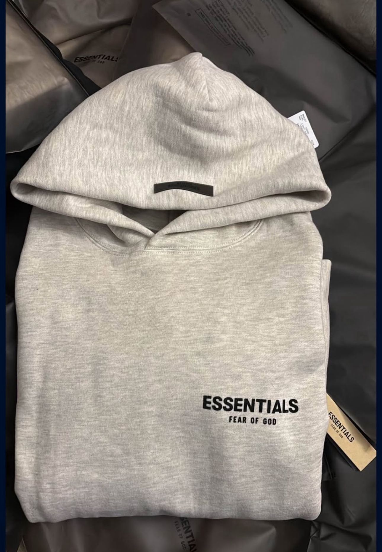 Gray Ish Essentials Hoodie