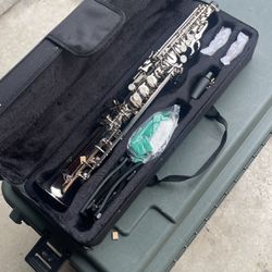 Brand New Kaizer Soprano Saxophone Silver With Hard Case