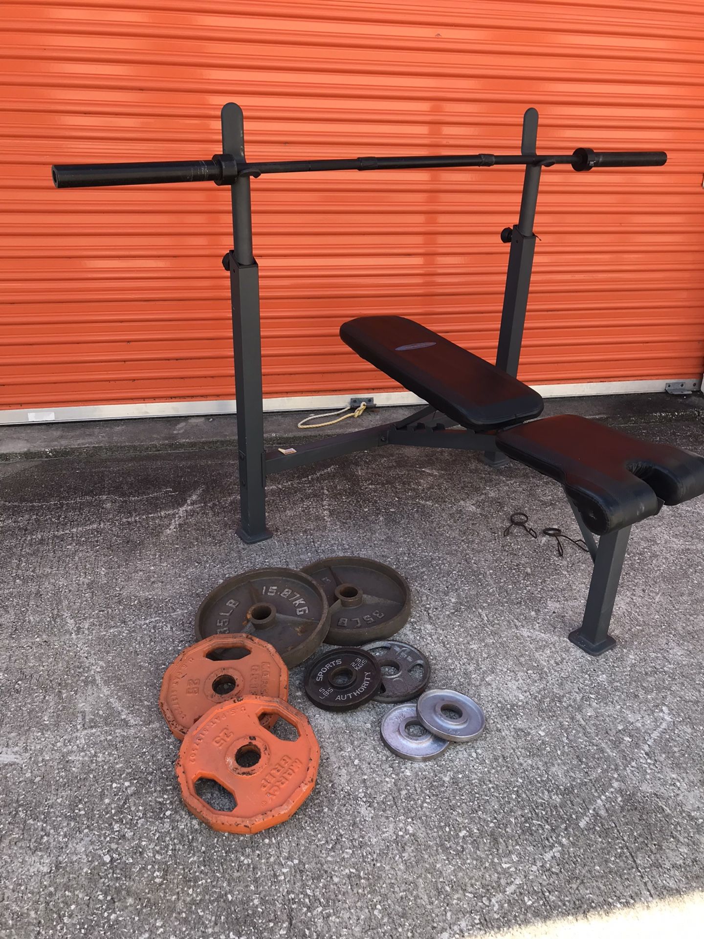 Olympic weight bench Set 