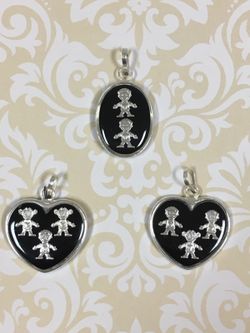Family Pendants Sterling Silver