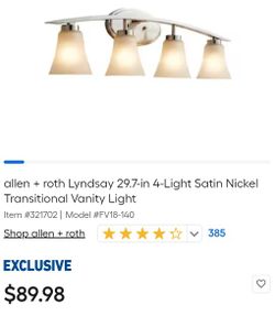 Vanity Light  ($45l