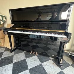 MUST SELL TODAY! FINE BLACK PETROF EUROPEAN UPRIGHT PIANO! FREE DELIVERY!