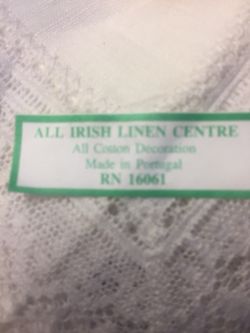 Irish linen made in Portugal great for weddings