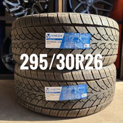 295/30R26 - NEW VENEZIA PAIR - SET OF 26” TIRES