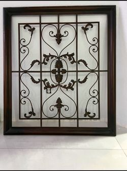 Decorative Wrought Iron Window Grill Panels