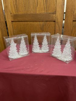 mini lighted trees 