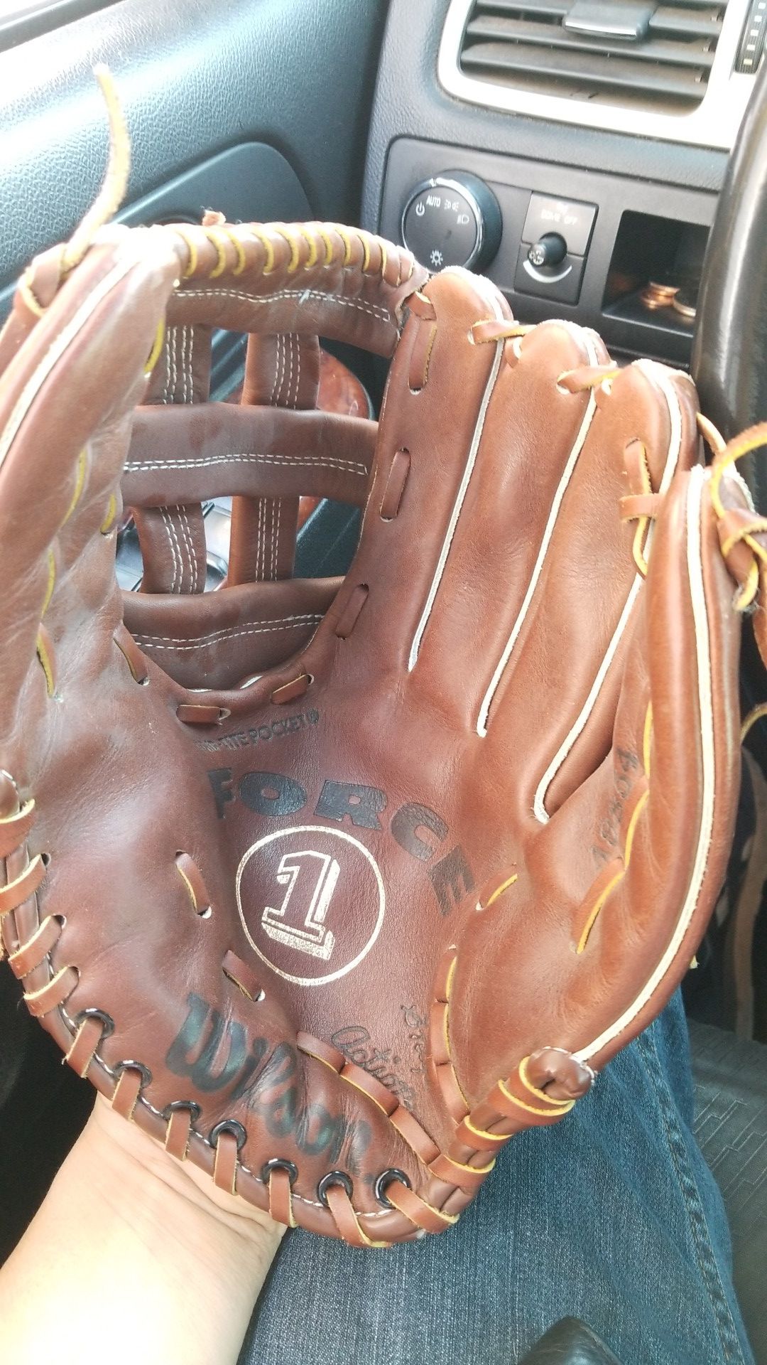 Wilson 12 1/2 in baseball or softball glove