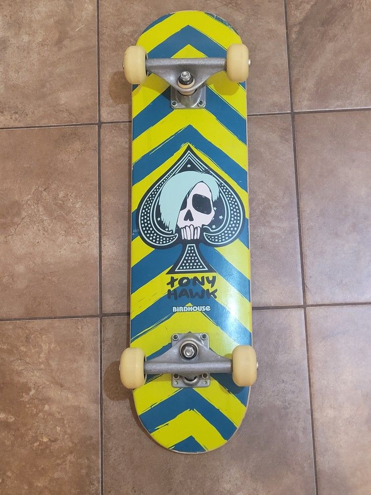 Rare Vintage Tony Hawk Ace of Spades mini Birdhouse Skateboard