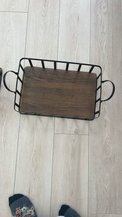 2 Trays With Handles16x 10 Inches
