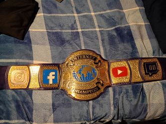 Custom internet championship belt