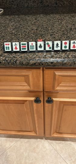 Menorah with classic Mahjong tiles