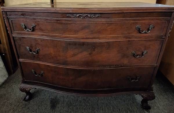 Claw Foot Mahogany Dresser

