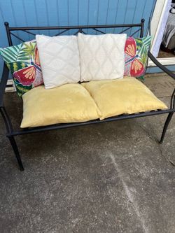 Metal bench