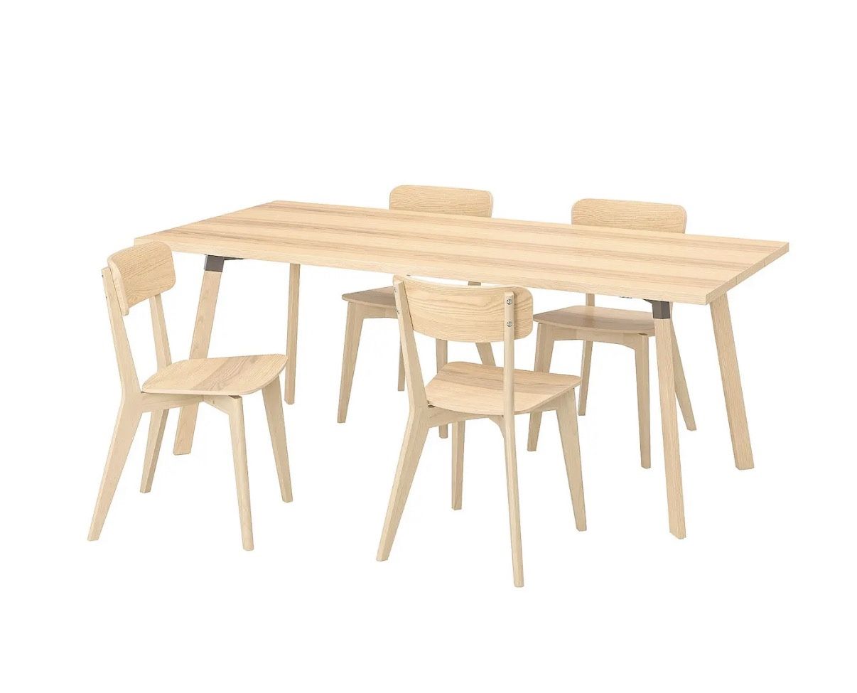 Rare Find — IKEA Ypperlig Dining Table + 6 LISABO Chairs (Discontinued!)