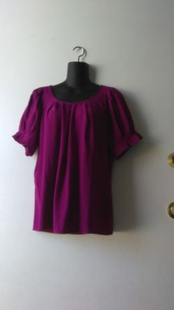 Express burgundy/purple Blouse size S