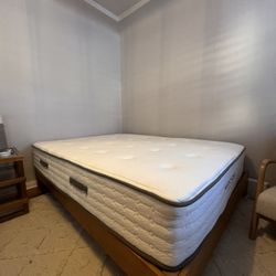 Queen Avocado Mattress with Frame