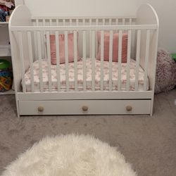Baby Crib With Drawer