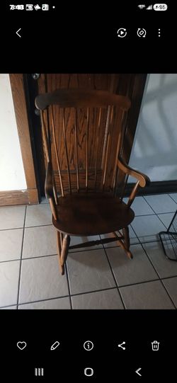 Solid wood rocking chair