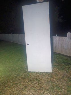 Heavy duty fire door goes between your house and garage they are required code wise 79 and a qu6arter tall 29 and a half wide inch and 3/4 thick