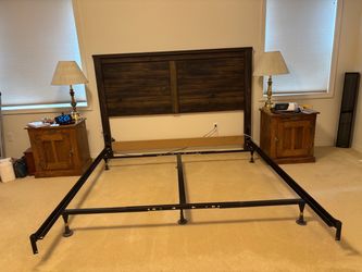 King size headboard and frame