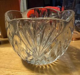 Princess House Clear Crystal Glass Decorative Bowl