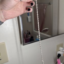 Brand new 925 silver bracelet rope  chain 9in