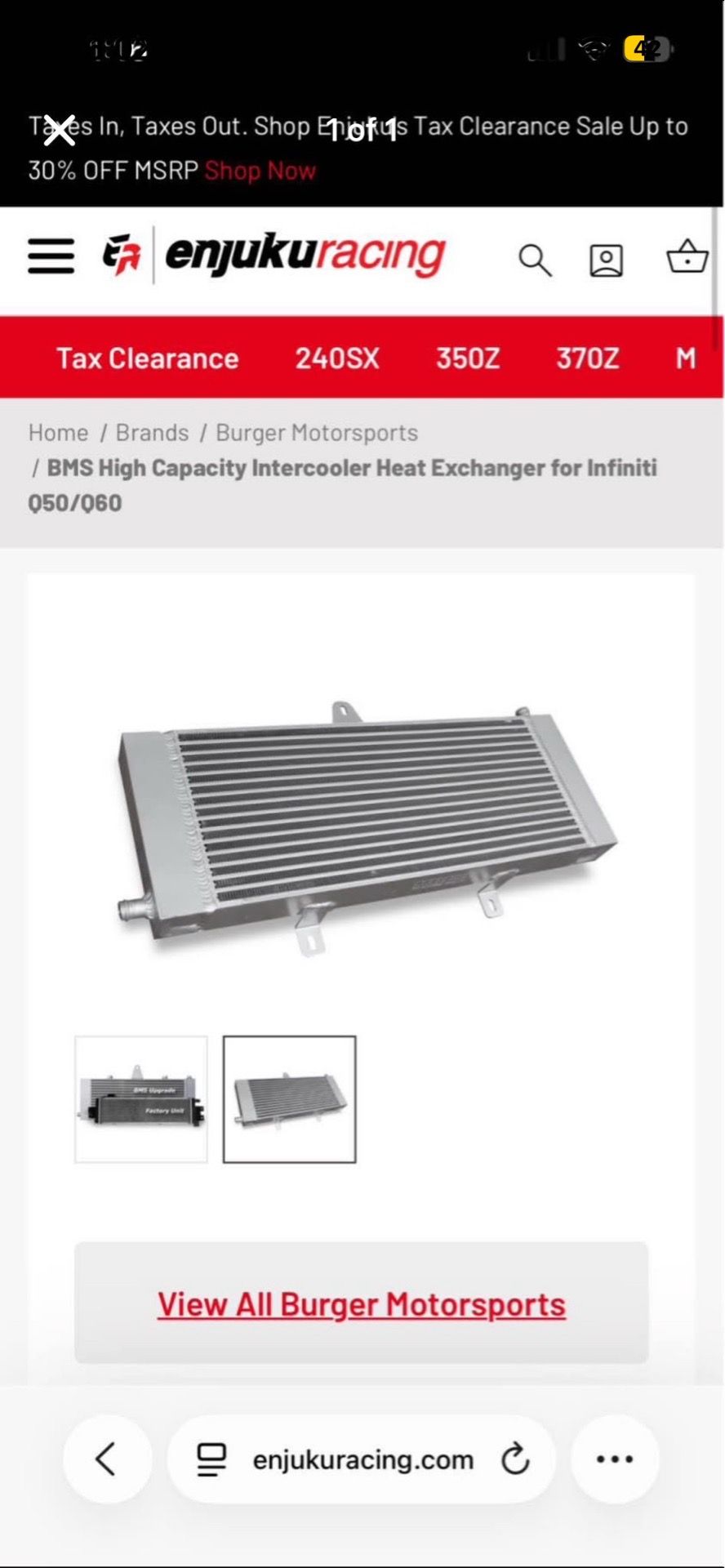 q50 heat exchanger