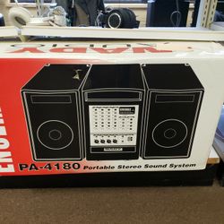 Nady Audio PA-4180 Portable Stereo Sound System 