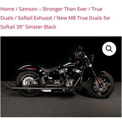 Samson Exhaust 39’ Fishtail Sinister Black 