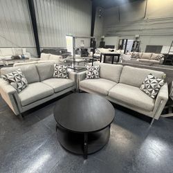 2pc Sofa & Love Seat Set