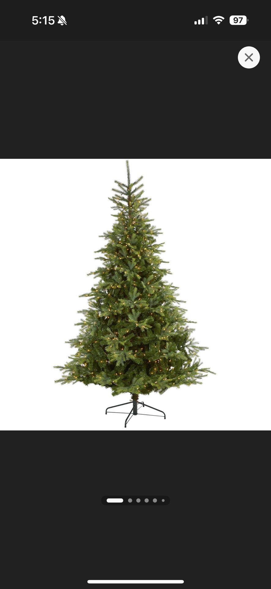 Nearly Natural Prelit 8’ Christmas Tree New In Unopened Box