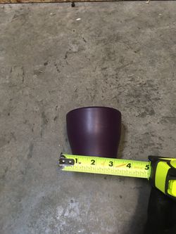Small purple planter pot