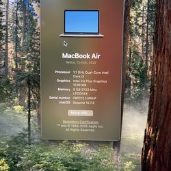 MacBook Air 13-inch, 2020