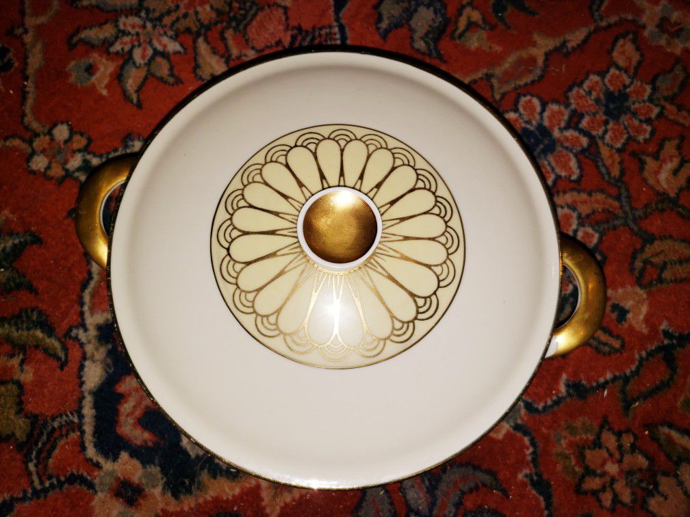 Vintage Porcelain Bowl With Lid