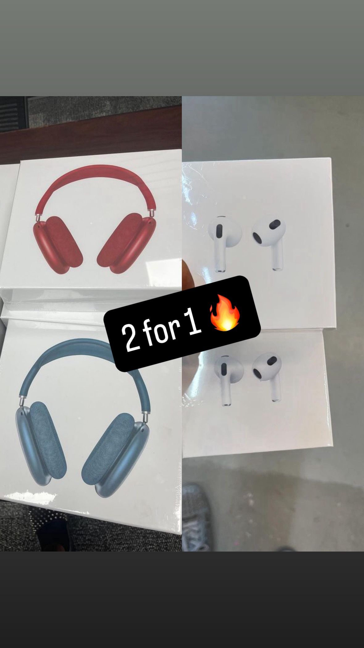 Air Max Headphones  + Air pod Pro 