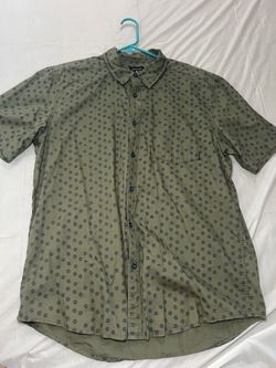 Green Quick Silver Button Up