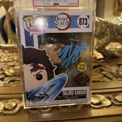 Signed Funko Pop Figure Demon Slayer