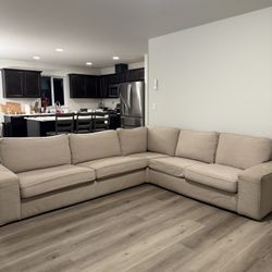 Beige sofa