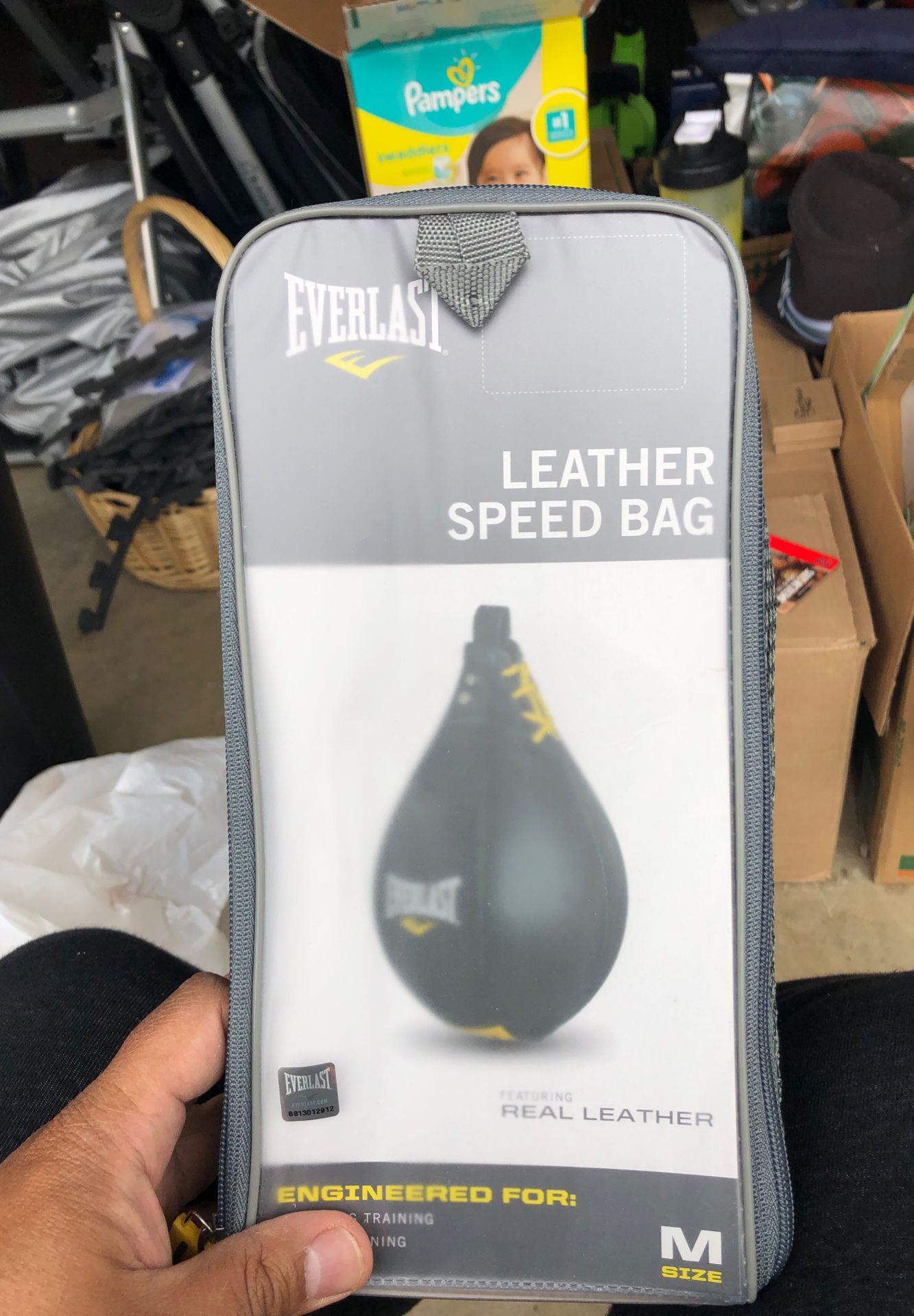Everlast leather speed bag