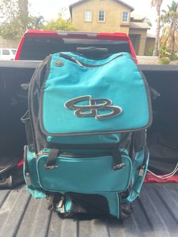 Boombah Superpack Rolling Baseball / Softball Bat Bag - Turquoise