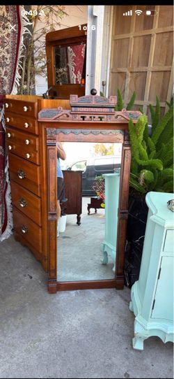 Beautiful Antique mirror 54 x 26